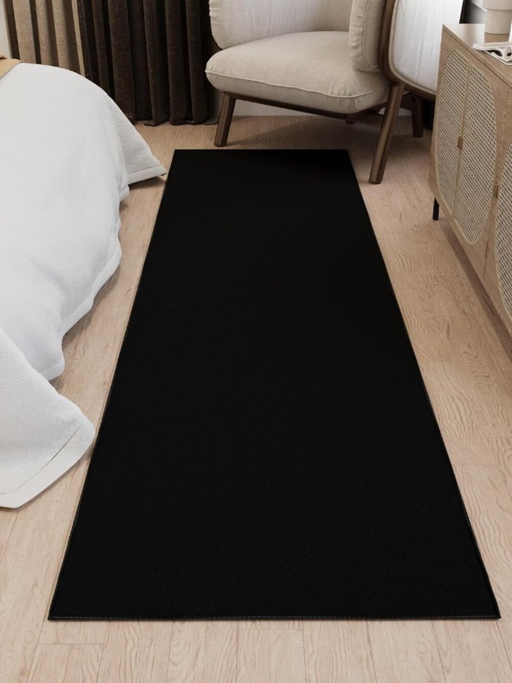 3x10 Hallway Runner Rug – Non-Slip Kitchen Rugs | Solid Entryway Rug Runner Ultr - Picture 11 of 13